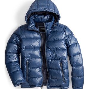 Guess Men's Hooded Puffer Coat